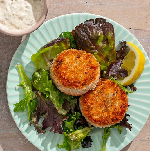 Crispy Salmon Cakes with Smoked Salmon, Capers, and Dill for Two | America's Test Kitchen