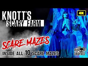 Inside All 10 Scare Mazes at Knott's Scary Farm 2024 - Full Walk Throughs In 4K