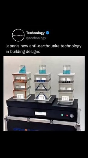 Technology on Instagram: "Japan has become a global leader in earthquake safety technology, driven by its frequent and powerful quakes. 🤯 To protect people and infrastructure, the country has invested heavily in innovation. Many buildings are equipped with advanced shock-absorbing systems called base isolators, which allow structures to move with the tremors, significantly reducing damage during an earthquake. #technology #facts #reels #japanese #invention"