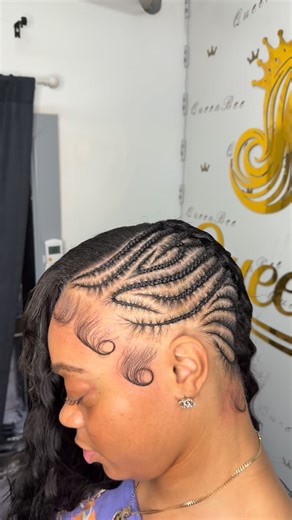 Queen Bee Hair Salon on Instagram: "Cassie braids must your own weave . - - - - - - - - #feedingbraids #braids #onelayer #phillybraids #phillyhairstylist"