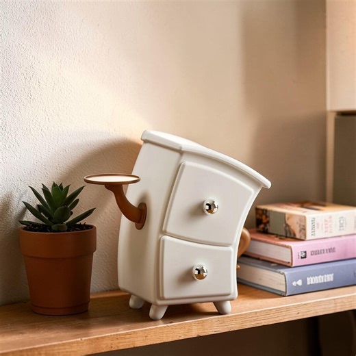 Creative Desktop Storage Box Cute Bent Design Organizer Adorable Stationery Holder Decorative Home Office Desk Accent - Etsy