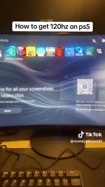 How to get 120hz on ps5 #playstation #tutorial | playstation 5