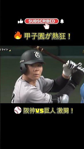⚾🔥【8月30日】阪神 vs 巨人｜甲子園で激突！2026プロ野球 試合ハイライト