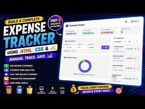 💰 Expense Tracker Using HTML, CSS & JavaScript | Complete Personal Finance Tracker Project