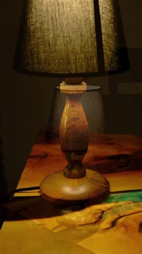 Minimalist Wooden Table Lamp, Nightstand Walnut Wood Table Lamp, Vintage Table Light, Bedside Table Lighting Fixture, Rustic Table Lamp - Etsy