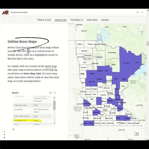 CGA Quick Start Guide #geology #map #minnesota