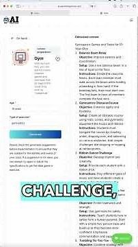 School AI: Reinvent Physical Education with Creative Gym Games