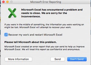 Microsoft Excel Doesnt Work After Mac Update