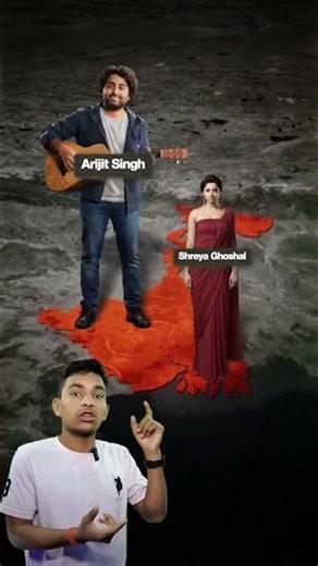 India’s Top Singers & Their Home States | Music Map 🇮🇳 #shorts