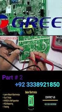 Gree inverter PCB repair E6 error #Greeerror #errorcode #accircuits
