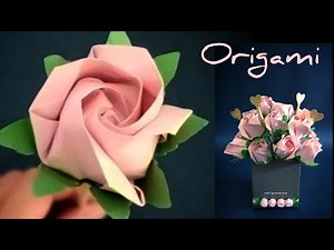 Easy Origami Flowers Rose | Origami Tutorial | Paper Flower Rose DIY @CALLIGRATARINA