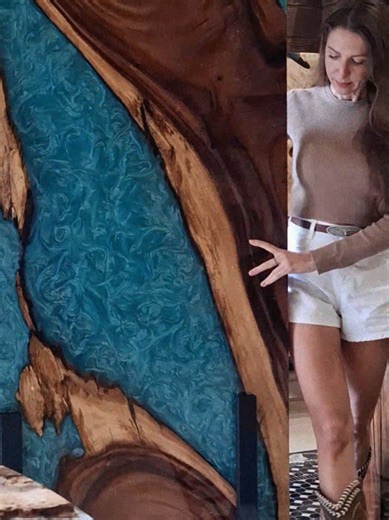 Solid wood and resin tables. Showroom in Cyprus, Larnaca #diningtable #officetable #furnituredesign #table #property