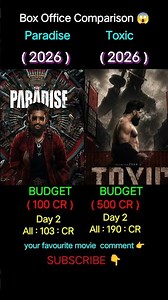 The Paradise Box Office Collection, Nani, Toxic Movie, The Paradise 2nd Day Collection Worldwide