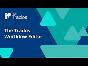 The Trados Workflow Editor