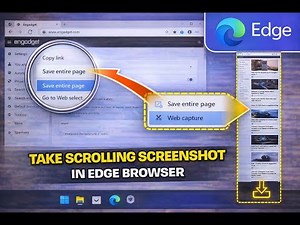 How to Take Scrolling Screenshot in Edge Browser | GearUpWindows Tutorial