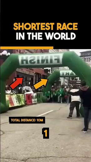 Shortest race in the world! only 10m