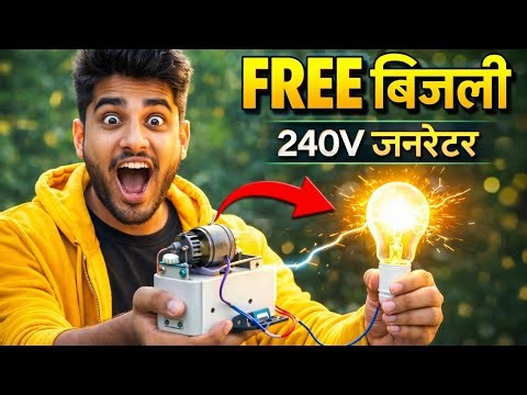 DIY Generator at Home 🔋 Make Electricity with Magnet & Motor