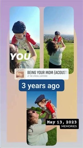 Creating memories with my baby - 3 years ago! Time flies!