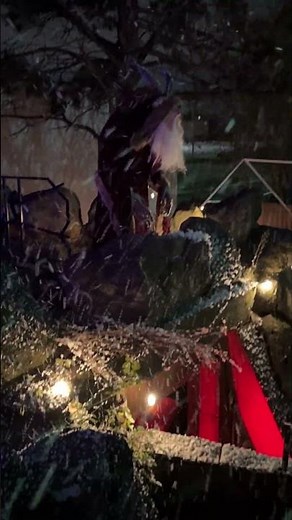 Behind the scenes - filming for Christmas event! #hauntedhouse #christmas #krampus #krampusnacht