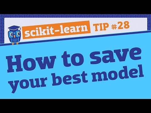 Save a model or Pipeline using joblib