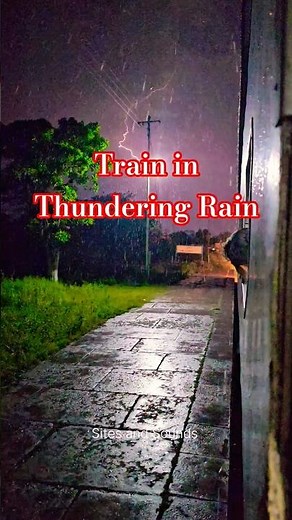 Train In Thundering Rain