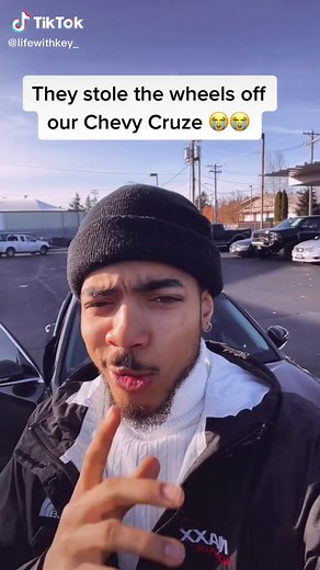 Stolen Wheels off Chevy Cruze Incident at Dealership