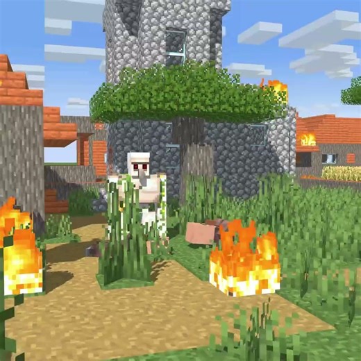 iron golem steve fight (Minecraft Animation) @angrycartoonbirds #funny #memes #minecraft