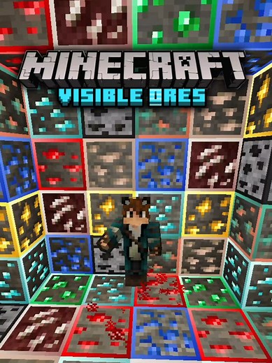 Texturas para que Brillen los Ores de Minecraft - Visible Ores