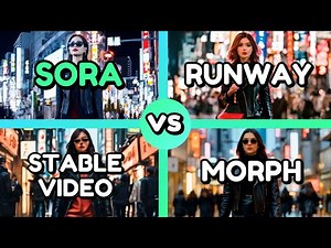 The original Sora prompt comparison to Runway, Stable Video, Morph Studio & Pika