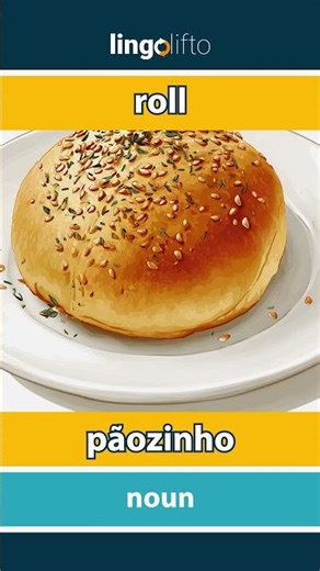 🇬🇧🇵🇹 roll - pãozinho : learn English : vamos aprender inglês : vocabulary builder