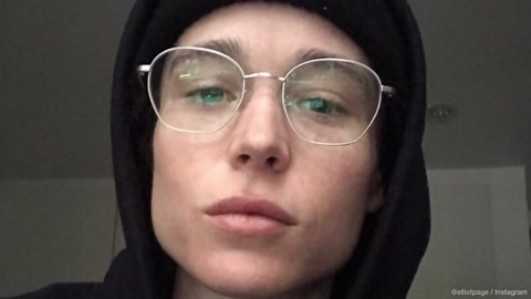 Elliot Page proudly shares first shirtless pool photo