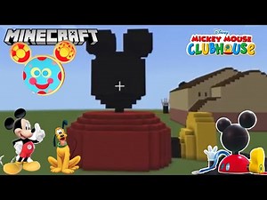 Minecraft tutorial! How to build the Mickey Mouse clubhouse part 1! Remake