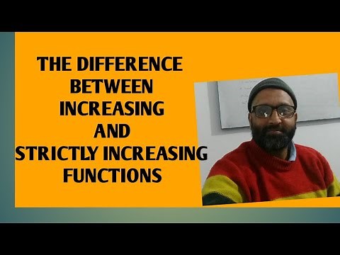 Functions | Increasing and Strictly Increasing | Class 12 Maths