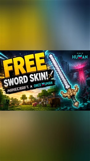 FREE Sword Skin! 🗡️ Minecraft x Once Human #oncehuman #oncehumanmobile #ohconsole825