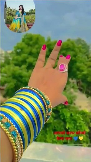 new bridal bangles set design 💛💙|bridal bangles set design #bangles #chudidesign#bridalbangles#chudi