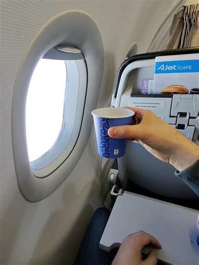 Drinking good coffee in the sky is a must #coffee #coffeeplease