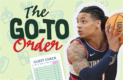 What UConn's Solo Ball orders as his late-night meal