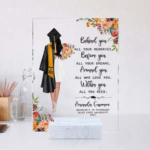 Personalized Graduation Plaque, Graduation Gifts, 2024 Graduation Gift, College Graduation Gift, Graduation Gift for Her, Senior Gifts - Etsy