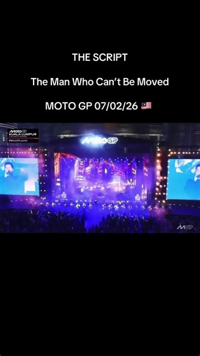 The Script Moto GP, The Man Who Can’t Be Moved 🇲🇾 (07/02/26, Kuala Lumpur) @The Script #thescript #ontourwithts #themanwhocantbemoved #music #motogp