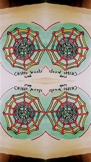 Capture the colours of Celtic knots zen tangle