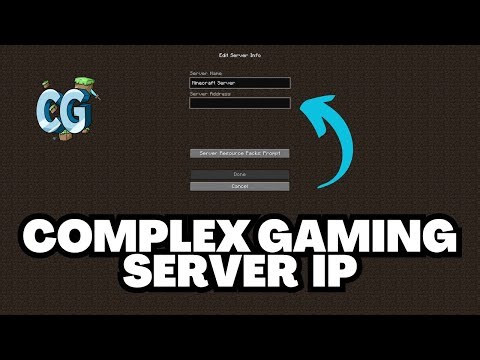 Minecraft Complex Gaming Server IP Address 2026