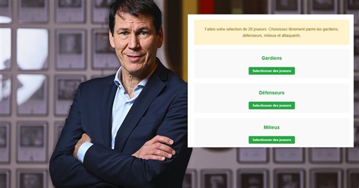 Faites votre liste des 26 Diables rouges à emmener à la Coupe du monde !