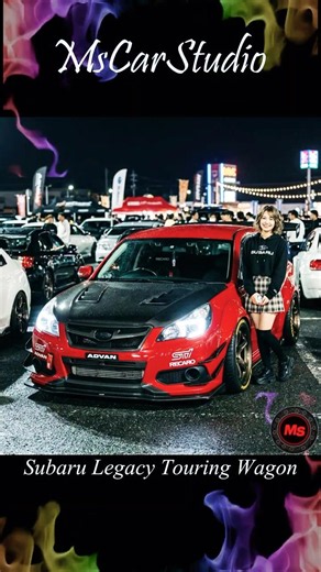 スバル レガシィ ツーリングワゴン レーシングカスタム JDM #subaru #b4 #legacy #jdm #ai #widebody #mscarstudio