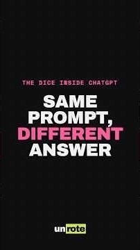 Why ChatGPT Gives Different Answers to the Same Prompt