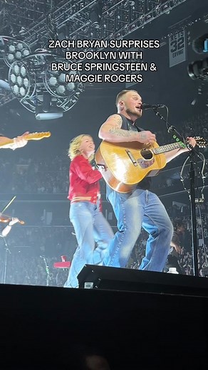 Zach Bryan Surprises Brooklyn with Bruce Springsteen & Maggie Rogers