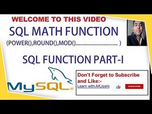 SQL MATH FUNCTION | POWER () | ROUND () | MOD () | SQL SINGLE ROW FUNCTION | XII IP | CBSE |