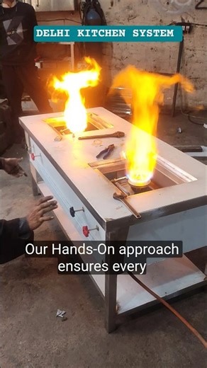 Commercial Two Burner Range Counter || #kitchenequipment #displaycounter #kitchen