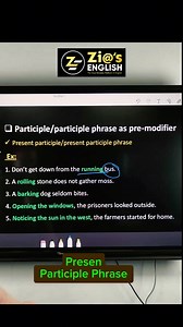 Modifier ⚡⚡⚡ HSC '26 Present Participle Phrase কিভাবে Pre Modifier হুিসেবে লিখবো? | Zia Sir | Facebook
