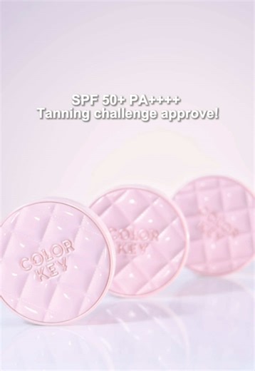 Tanning challenge? Approved ✅ Proven SPF protection that keeps your glow— not the burn. #ColorkeyMY #ColorkeySunscreenCushion #TanningChallengeApproved
