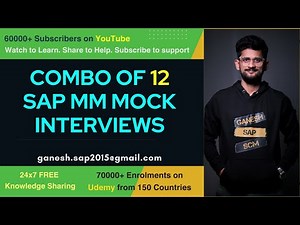 SAP MM All Mock Interviews Combo || One Video to revise before attending SAP MM Interview || ERP